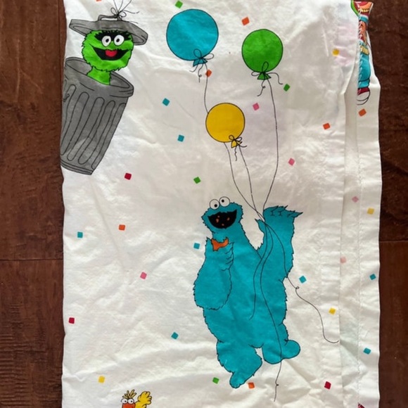 1980s - 1990s Jim Henson Sesame Street curtains, set of 2 , made in Canada - Picture 12 of 16